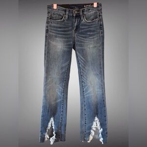 NWT BLANKNYC Denim Varick High‎ Waist Cropped Jeans sz 25 distressed stylish